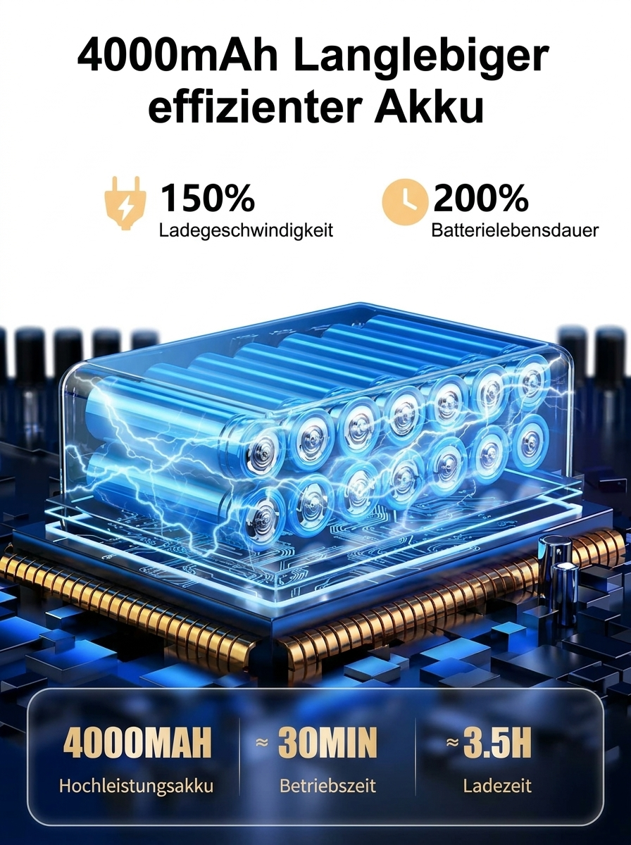 Kabelloser Handstaubsauger für Auto, Zuhause & Büro
