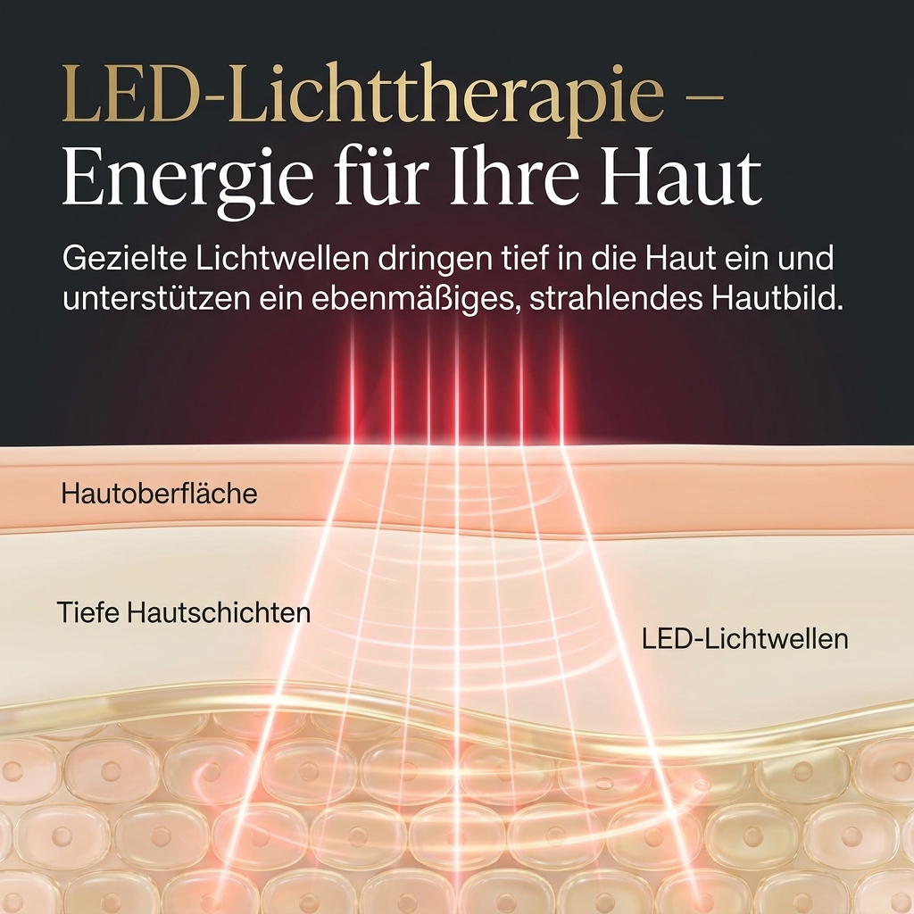 LED Lichttherapie-Maske für Gesicht & Hals