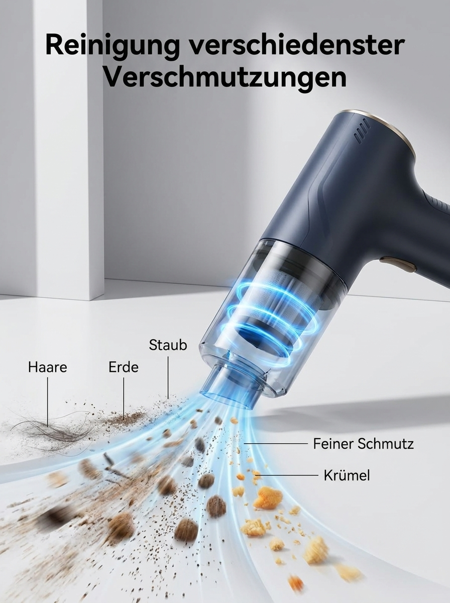 Kabelloser Handstaubsauger für Auto, Zuhause & Büro