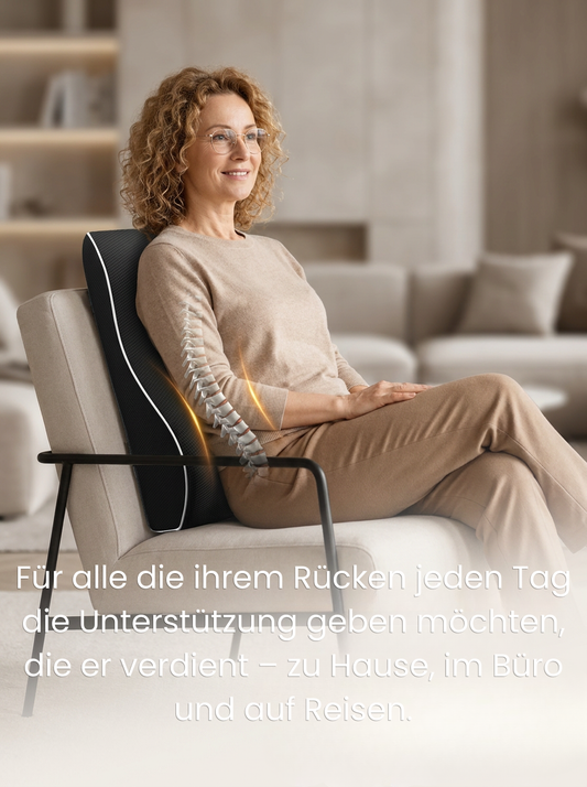 Ergonomisches Lendenstützkissen aus Memory-Foam