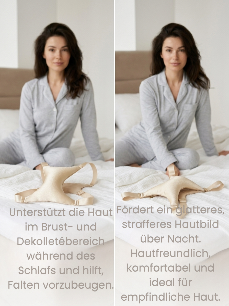 Anti-Falten Schlaf-Brustgeschirr für ein glattes, straffes Dekolleté über Nacht