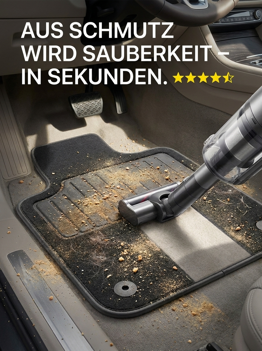 Kabelloser Handstaubsauger für Auto, Zuhause & Büro