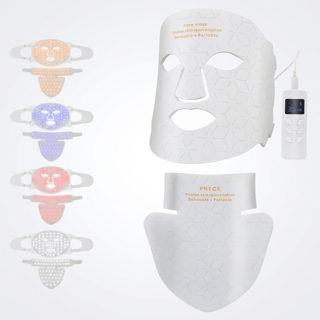 LED Lichttherapie-Maske für Gesicht & Hals