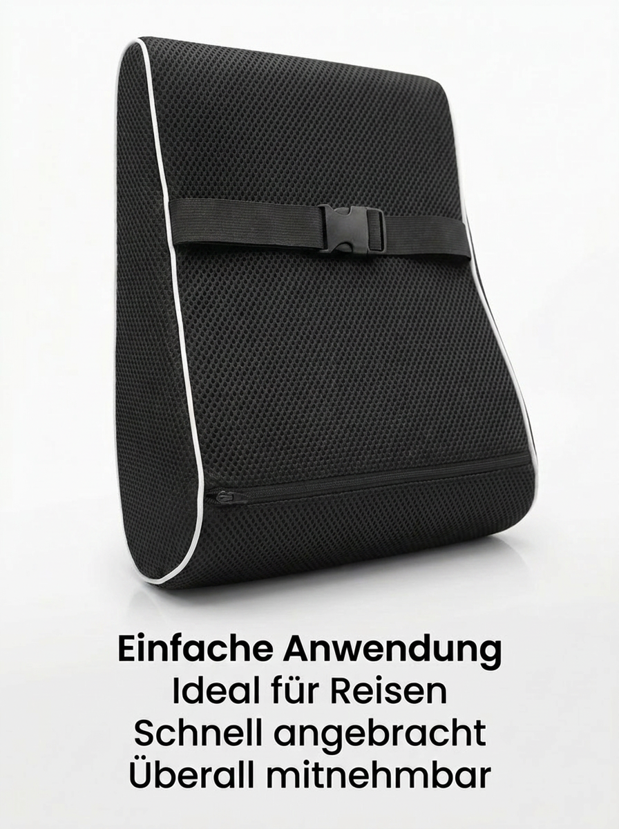 Ergonomisches Lendenstützkissen aus Memory-Foam