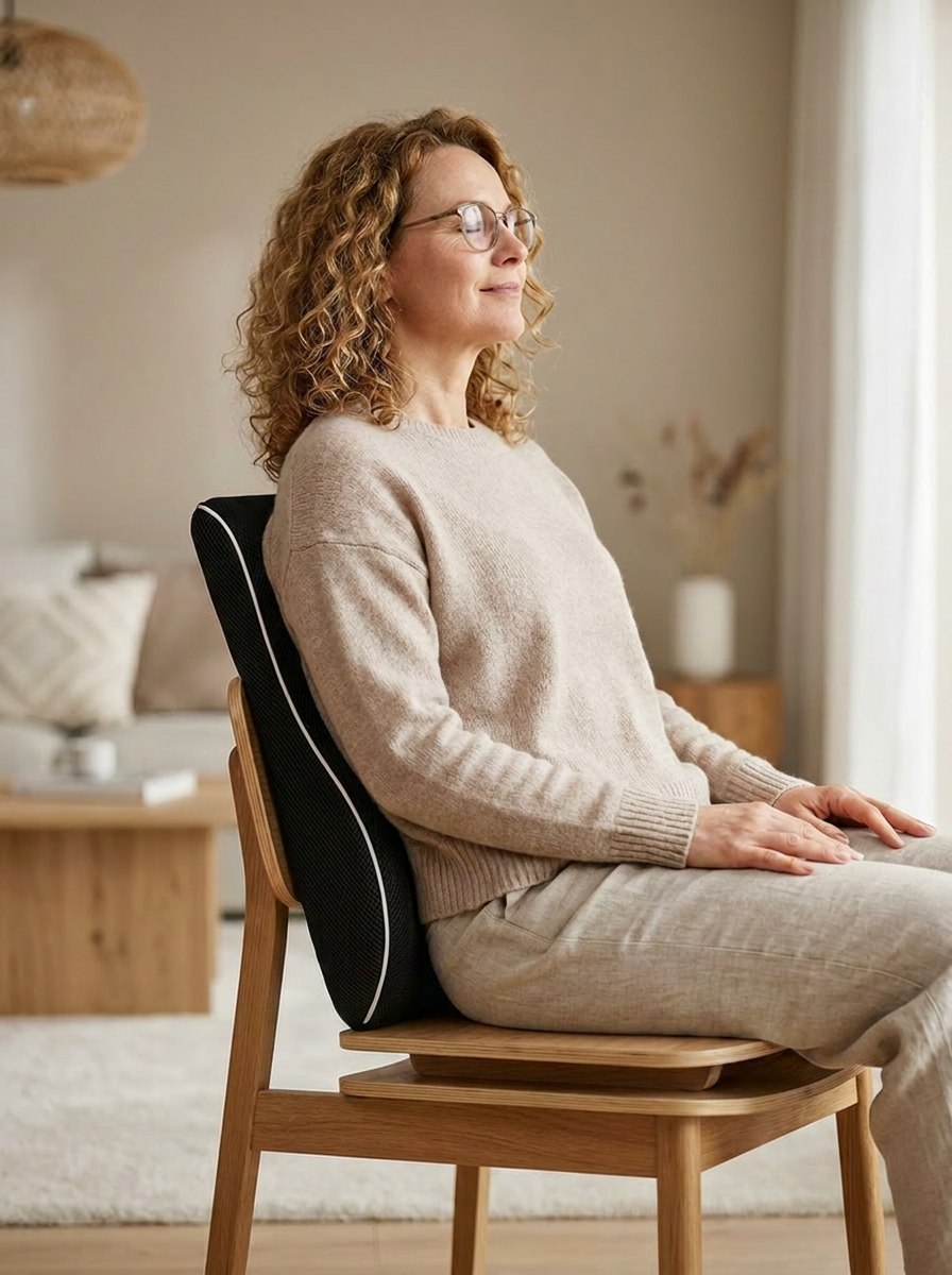 Ergonomisches Lendenstützkissen aus Memory-Foam