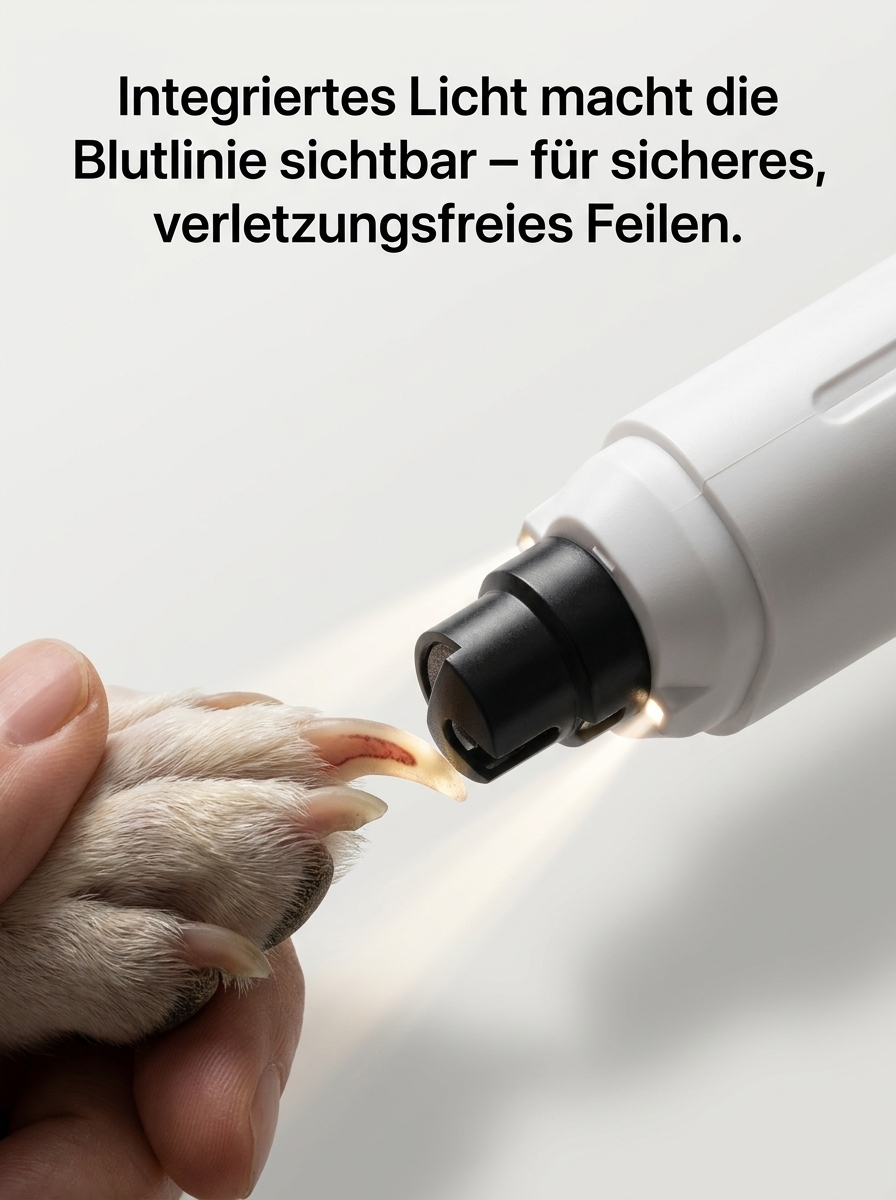 Leistungsstarker elektrischer Krallenschleifer für Ihr Haustier